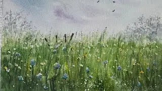 How to add DEPTH to your watercolour Wildflowers! #beginnerarttips #artinstruction #art #wildflowers