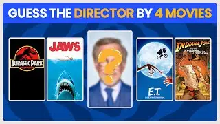 🎬 GUESS THE DIRECTOR IN THESE 4 MOVIES #1 | MOVIE QUIZ | BUZZED