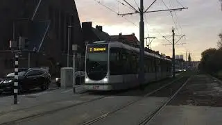 RET tram 2 richting Beverwaard op halte Breeplein (omleiding)