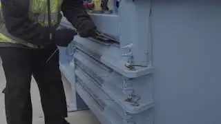 How to tie off a bale - Greenbank Semi Automatic Baler