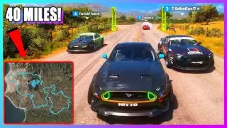 Forza Horizon 5 - 40 MILE Long Custom Drift Track w/ SLAPTrain