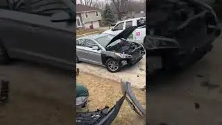 Front end collision repair