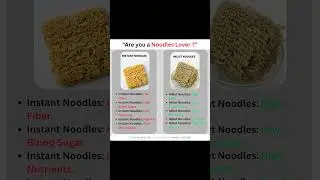 Instant Noodles vs. Millet Noodles: Which is Actually Healthy? #noodles #food #healthylifestyle