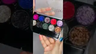 Most affordable glitter eyeshadow palette #shorts #viral #shortvideo #youtubeshorts
