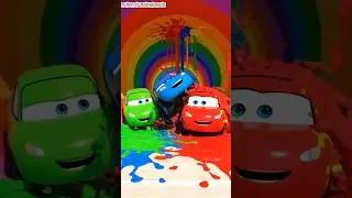 Funny Color Splash Car Adventure 🎨🚗 | for Kids #cartoon