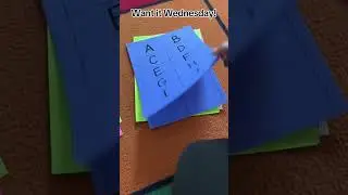 Wednesday! Build a conference folder with me! #kindergarten #teacher #parentteachermeeting#wednesday
