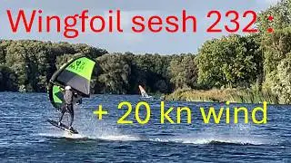 Занятие Wingfoil №232 &ndash; Более 20 узлов порывистого ветра!