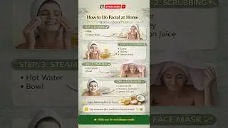 How to Do Facial at Home | Glowing Skin in 4 Easy Steps✨  #healthylifestyle  #Skincare #instantglow
