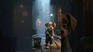 Poor Puppy Struggles 💔 | Emotional 3D Cartoon Story | From Rejection to Respect 🐶✨ #shorts