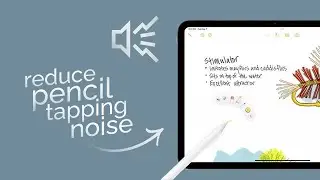 Как уменьшить шум нажатия карандаша на iPad (урок)