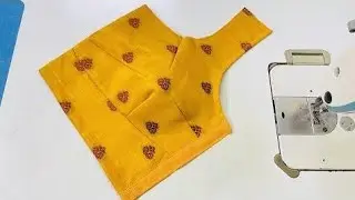 32 साईज 4 टक्स ब्लाउज बनाने का बहुत ही आसान तरीका। 32 Size 4 Tucks blouse cutting and Stitching.