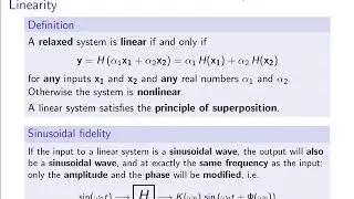 Signals and systems: video 3 Continuous time systems