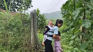 Single Mother Alone in the Storm | Brave Mother Protects Her Children in Heavy Rain