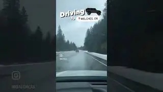 🚙 Beautiful Winter Drive to Welches, Oregon🏔️❄️☁️😍