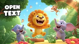 Cheerful Lion Story for Preschoolers | Fun Cartoon Lion Story for Kids | 3D Cartoon