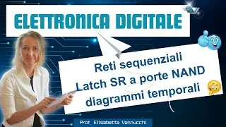 Latch Set-Reset a porte NAND spiegazione e diagrammi temporali