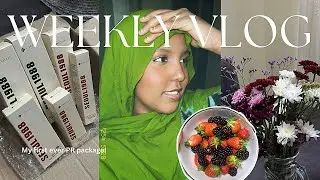WEEKLY VLOG|| first pr package 📦 lunch hosting 🥂, my cousins nikkah, GRWM 💐