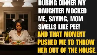 During dinner my daughter mocked me, saying, &lsquo;Mom smells like pee!