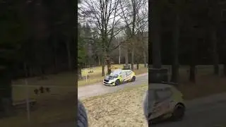 Michael Lengauer with open hood and winner at J&auml;nnerrally - good job👍#rally #j&auml;nnerrally