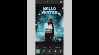 PicsArt Winter Snowfall Photo Editing #shorts #winter #snowfall