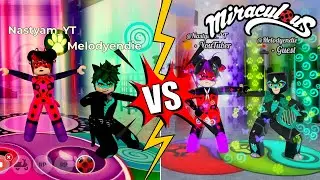 MIRACULOUS RP VS [NEW] MJ - REVERSO TRANSFORMAÇOES (Comparação) - MIRACULOUS ROBLOX!