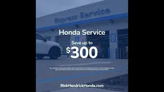 Schedule Honda Service Now at Rick Hendrick Honda