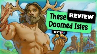 Review + Gameplay of THESE DOOMED ISLES | City-Building, Deck Builder?
