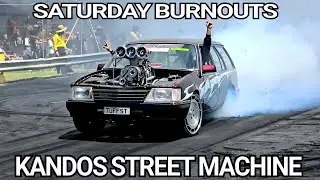 SATURDAY BURNOUTS AT KANDOS STREET MACHINE AND HOT ROD SHOW 2025