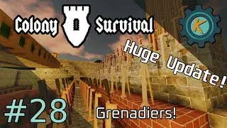 Colony Survival #28 - GRENADE LAUNCHERS!