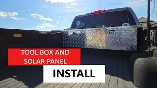 Mobile Ham Shack: Tool Box and Solar Panel Install