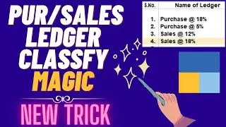#211 Tally Prime Sales/Purchase Ledger Classify Magic| New Trick of Ledger Classification