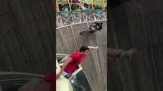 Well of death 3 cars and 4 bikes stunt #shorts