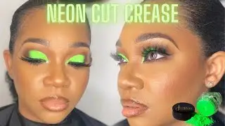 Neon Cut Crease| WOC| Morphe x Jaclyn Eye Shadow Palette
