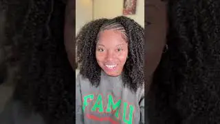 Summer hairstyles: Fulani Braids + Curly Half Wig!!! 🌼