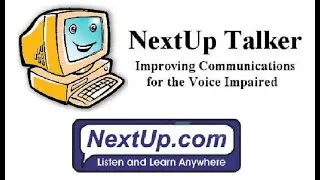 Nextup Talker to communicate with a eye gaze communication device