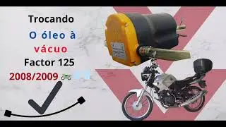 Troca de &oacute;leo a v&aacute;cuo ybr factor 125 2008 2009