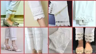 Top Trendy White Trouser Designs/Stylish and Unique White Trouser Designs..🤩/ Latest Trouser Designs