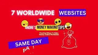 7 ONLINE JOBS | SAME DAY PAY | WORLDWIDE
