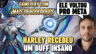 GAMEPLAY DO TOP GLOBAL HARLEY BUFF - Mobile Legends