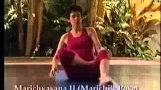Donna Farhi practising Marichyasana II
