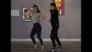 On2 Salsa beginner. Cross body lead. Right turn. Partner work.