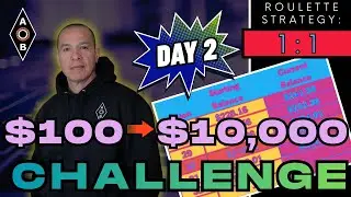 DAY 2 - Turning $100 into $10K: Roulette Challenge!   A Mod Joins!!!    #roulette   #makemoneyonline