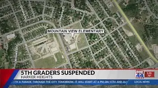 Elementary students suspended after threat against school