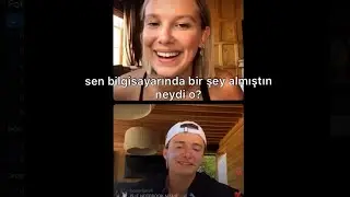 Millie Bobby Brown & Noah Schnapp IG Live (T&uuml;rk&ccedil;e Altyazılı)