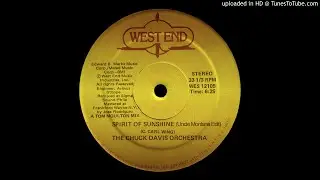The Chuck Davis Orchestra - Spirit Of Sunshine (Uncle Montana Edit)