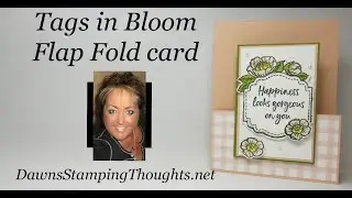 Tags In Bloom Flap Fold Card