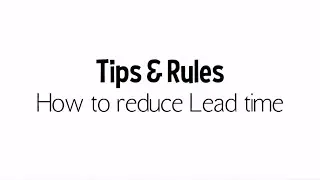 How to reduce Lead Time