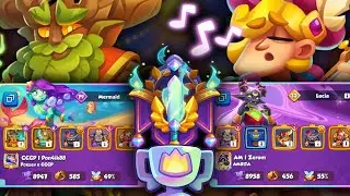 RUSH ROYALE: CRAZY MATCH! CCCP | Pon4ik88 (Mermaid, Treant) vs. AM | Zerom (Lucia, Bard) | RR replay