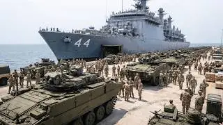 High Alert! USS Gunston Hall Deploys New Amphibious Vehicles for Rapid Response Operations at Sea