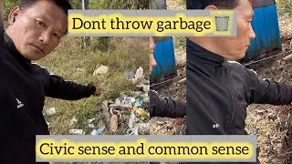 Don&rsquo;t throw garbage 🗑️ @Lharden77 #garbage #civicsense #tibetanvlogger #environment #cleanliness 